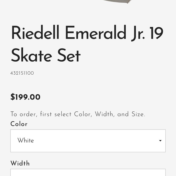 Brand New in Box RIEDELL EMERALD SKATES SIZE 10 - Picture 4 of 5